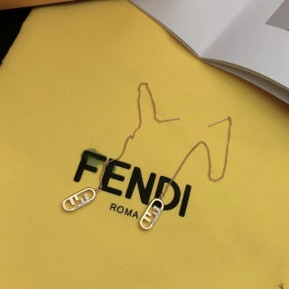 Fendi Elara FF Mini Drop Earrings