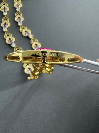 Bvlgari Ruby Fan Gemstone Necklace – Elegant Luxury Jewelry