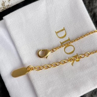 Dior CD Pearl Letter Chain Bracelet