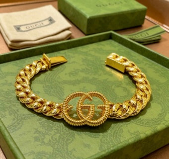 Gucci Interlocking G Rope Chain Bracelet